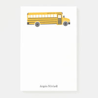 Yellow School Bus Personal Stationery