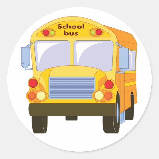 Yellow School Bus Stickers | Zazzle.com