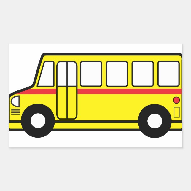 Yellow School Bus Stickers (Front)