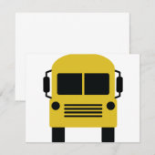 yellow school bus symbol (Front/Back)
