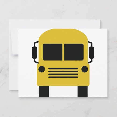 yellow school bus symbol custom invites