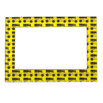 Yellow School Bus Teacher Driver Transportation Magnetic Frame Yellow School Bus Teacher Driver Transportation Magnetic Frame