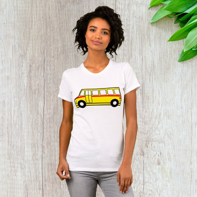 Yellow School Bus Womens T-Shirt (Creator Uploaded)