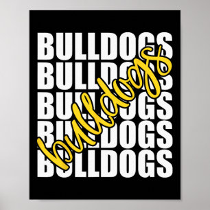 Yellow School Sports Fan Team Spirit Poster