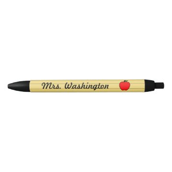 Yellow School Teacher's Apple Pens Gift by suncookiez at Zazzle
