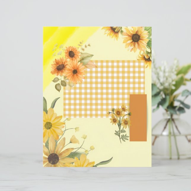 Yellow scrapbook paper (Standing Front)
