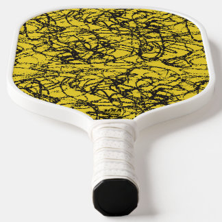Yellow Scribble Pickleball Paddle