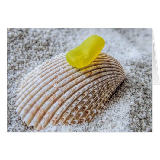 Yellow sea glass cards (Front Horizontal)