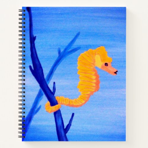 Yellow Seahorse Notebook