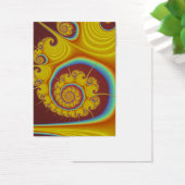Yellow Seashell Spiral Fractal (Desk)
