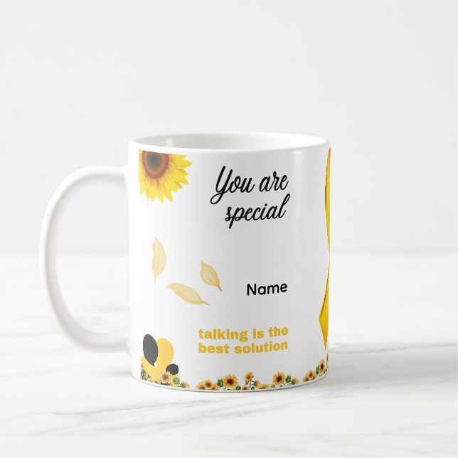 Yellow September Awareness Mug – You Are Special  (Left)