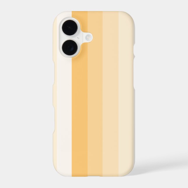 Yellow shadow stripes iphone case (Back)