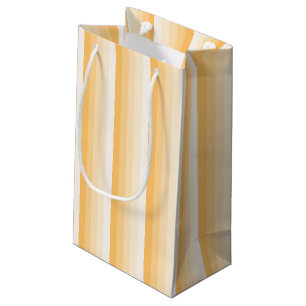 Yellow shadow stripes small gift bag