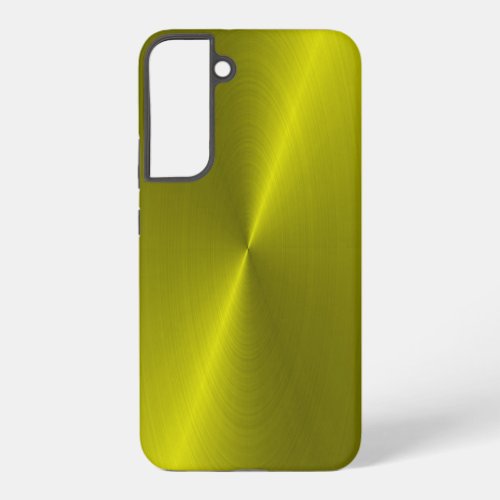 Yellow shiny faux metal samsung galaxy case