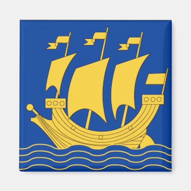 Yellow Ship Magnet (Front)