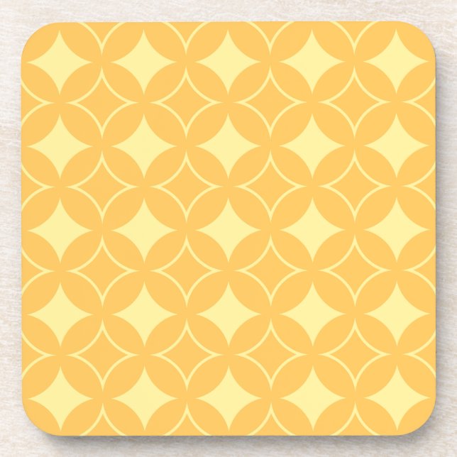 Yellow shippo drink coaster (Front)