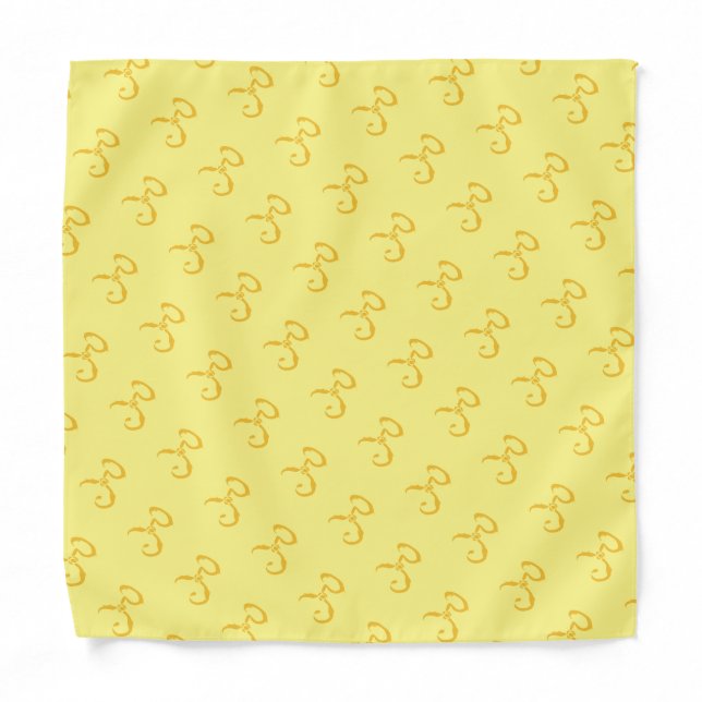 Yellow Sign Bandana  (Front)