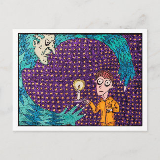 "Yellow Silk Pajamas" Postcard