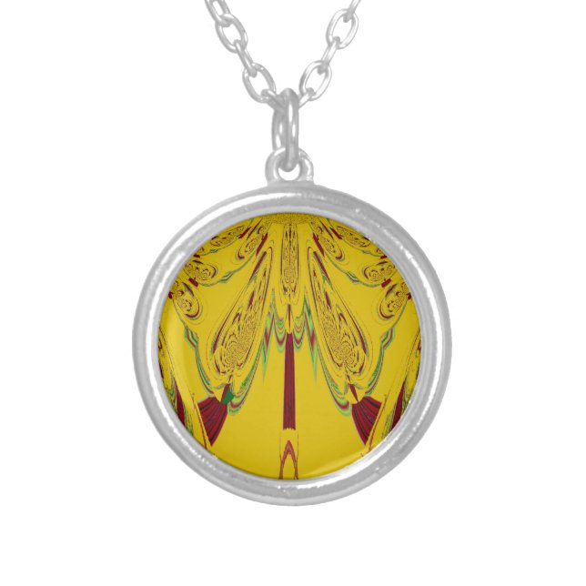Yellow Silver Plated Necklace (Front)