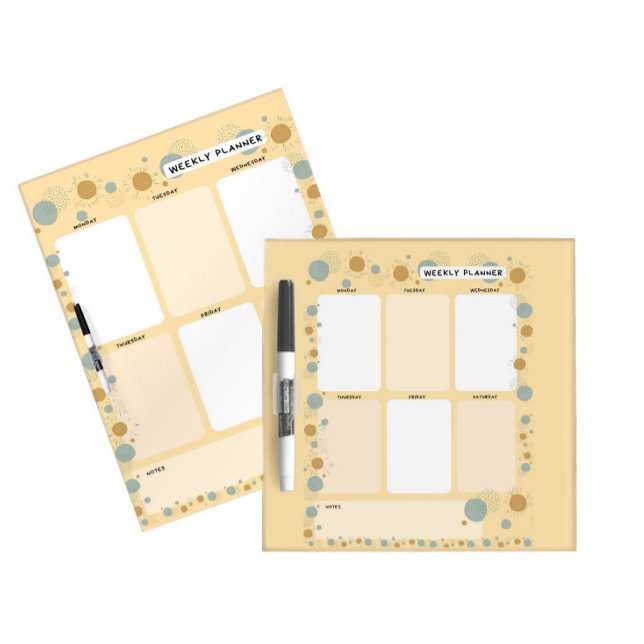 Yellow simple dry erase board (Creator Uploaded)