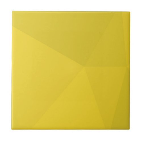 Yellow simple modern cool geometric trendy art ceramic tile