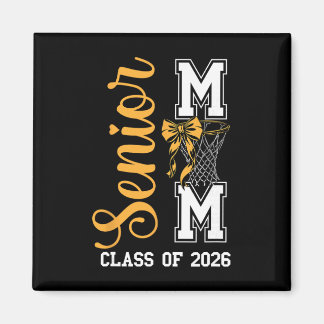 Yellow Sketll Bow Senior Mom Cl Of 2026 Graduation Magnet