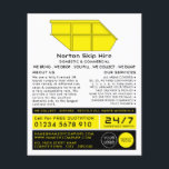 Yellow Skip, Skip/Dumpster Company Advertising Flyer<br><div class="desc">Yellow Skip,  Skip/Dumpster Company Advertising Flyers By The Business Card Store.</div>