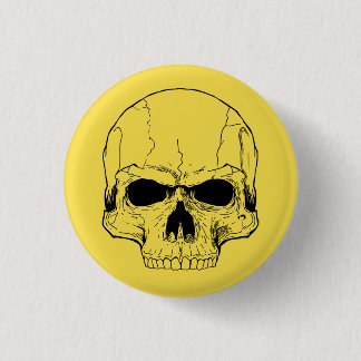Yellow Skull Button