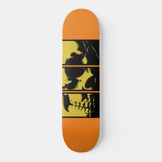 Yellow Skull Skateboard (Front)