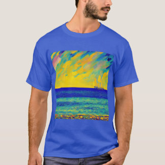 "Yellow Sky Race" Seascape T-Shirt