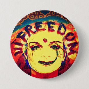 Yellow Smile Face for Freedom Button