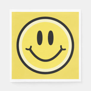 Yellow Smile Paper Napkins