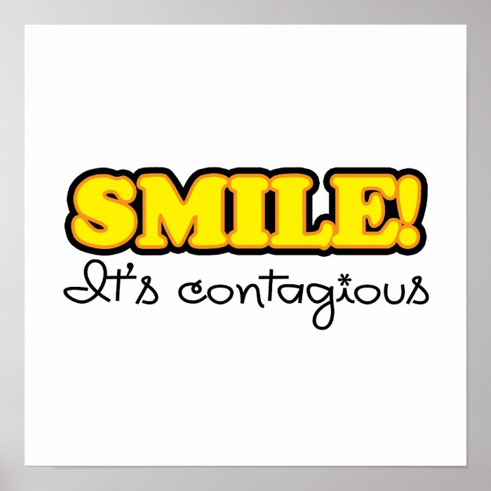 Yellow Smile Quote Print