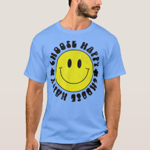 Yellow Smile Smiling Face Choose Happy Happiness M T-Shirt