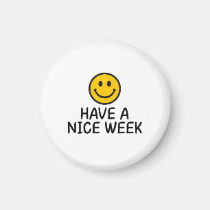Yellow Smiling Face Kind Words Magnet