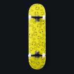 Yellow Smiling Faces Skateboard<br><div class="desc">yellow smiling faces patterned skateboard deck</div>