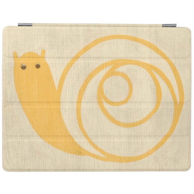 Yellow Snail on Cream Background iPad Smart Cover (Horizontal)