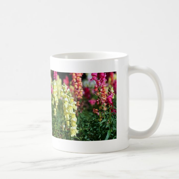 Yellow Snapdragon Mug with Gardening Quote #1