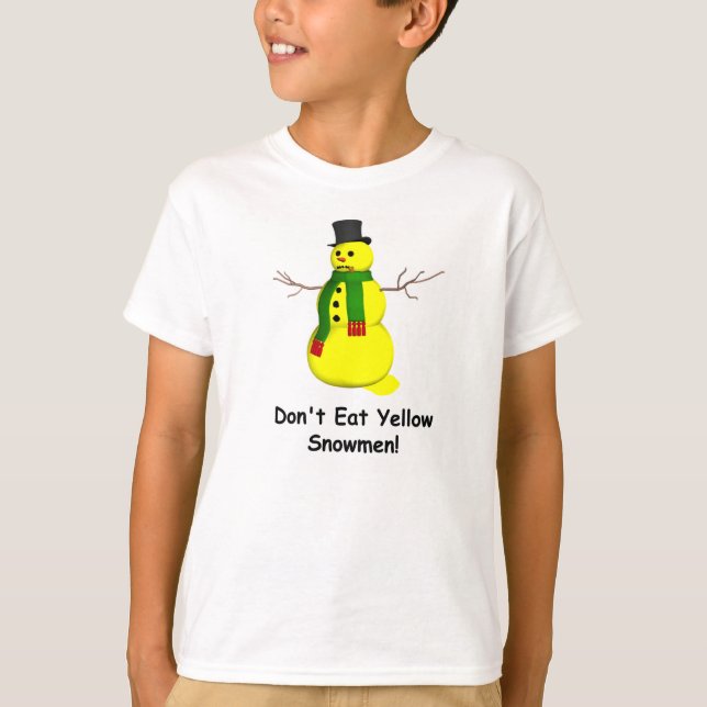 Yellow Snowman T-Shirt (Front)