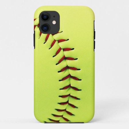 Yellow Softball Ball Iphone 11 Case