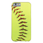 Yellow softball ball