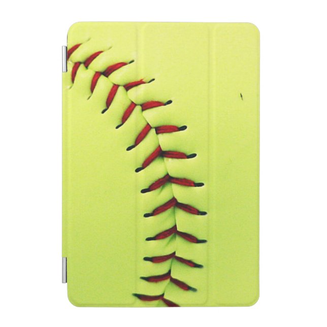 Yellow softball ball iPad mini cover (Front)