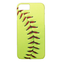 Yellow softball ball iPhone 8/7 case