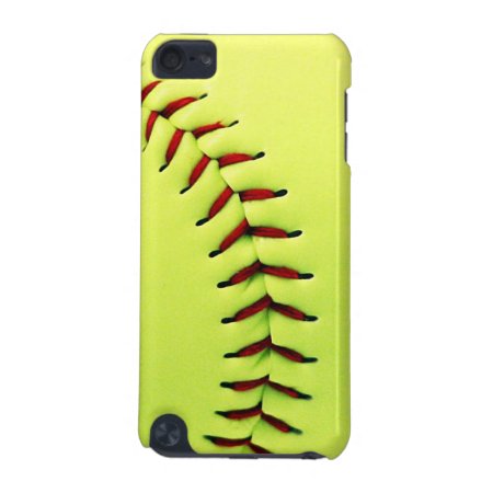 Yellow Softball Ball Ipod Touch (5th Generation) Cover