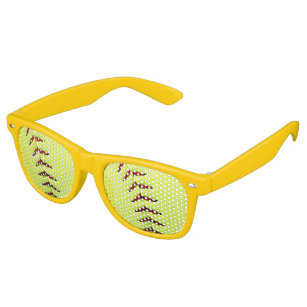 Yellow softball ball retro sunglasses