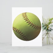 Yellow Softball Blank Cutout (Standing Front)