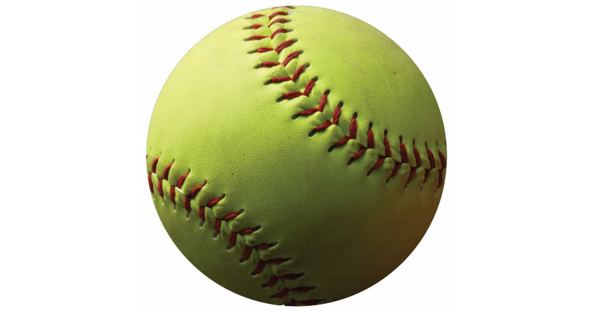 Yellow Softball Cutout Zazzle