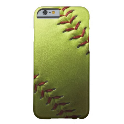 Yellow Softball Fastpitch Barely There iPhone 6 Case