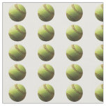 Yellow Softball Polkadot Fabric