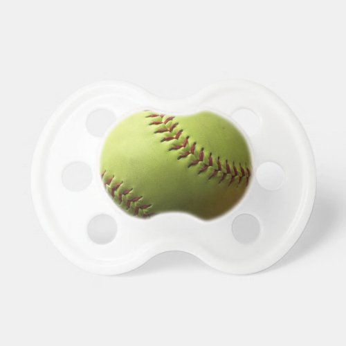 Yellow Softball Sport Pacifier